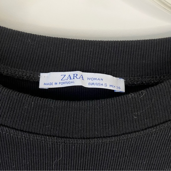 Zara Photo Graphic Black Long Sleeve Top - Artsy - Picture 6 of 8